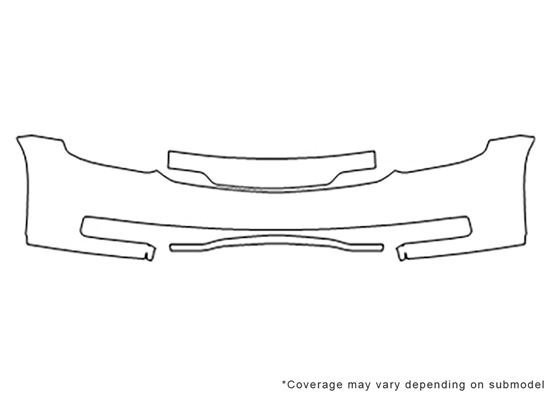 Chevrolet Tahoe 2015-2023 Avery Dennison Clear Bra Bumper Paint Protection Kit Diagram