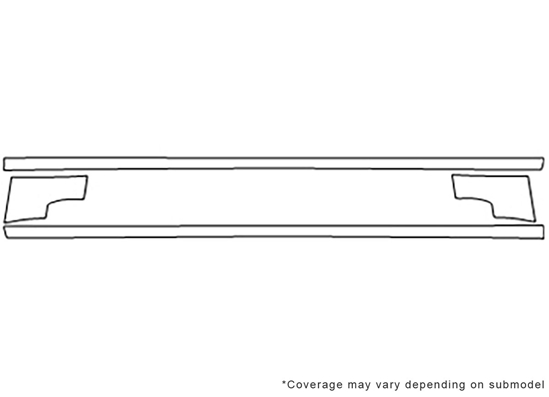 Dodge Caliber 2007-2012 3M Clear Bra Door Cup Paint Protection Kit Diagram