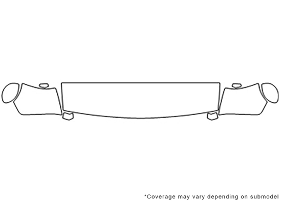 Dodge Challenger 2008-2014 Avery Dennison Clear Bra Hood Paint Protection Kit Diagram
