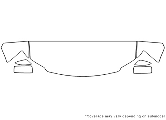 Dodge Grand Caravan 2011-2012 Avery Dennison Clear Bra Hood Paint Protection Kit Diagram