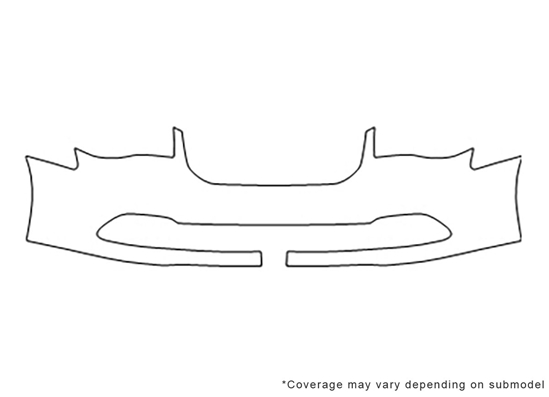 Dodge Grand Caravan 2011-2020 3M Clear Bra Bumper Paint Protection Kit Diagram