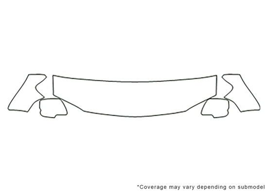Ford Escape 2008-2012 3M Clear Bra Hood Paint Protection Kit Diagram