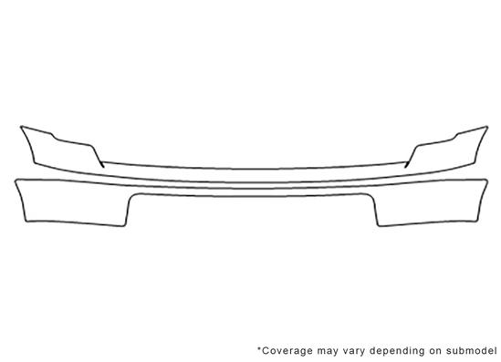 Ford F-150 2009-2014 3M Clear Bra Bumper Paint Protection Kit Diagram