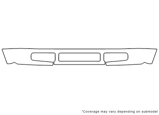 Ford F-350 2008-2010 Avery Dennison Clear Bra Bumper Paint Protection Kit Diagram