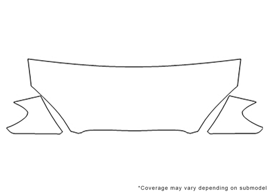 Ford Taurus 2004-2007 3M Clear Bra Hood Paint Protection Kit Diagram
