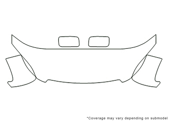Honda Odyssey 2005-2007 3M Clear Bra Hood Paint Protection Kit Diagram