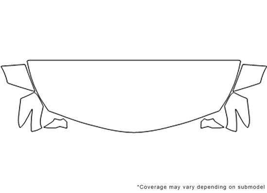 Hyundai Azera 2012-2016 Avery Dennison Clear Bra Hood Paint Protection Kit Diagram