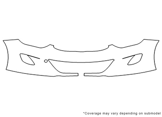 Hyundai Elantra 2011-2013 Avery Dennison Clear Bra Bumper Paint Protection Kit Diagram