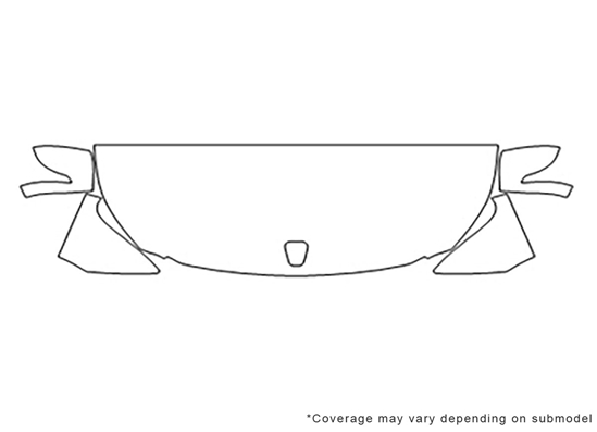 Hyundai Equus 2011-2016 Avery Dennison Clear Bra Hood Paint Protection Kit Diagram