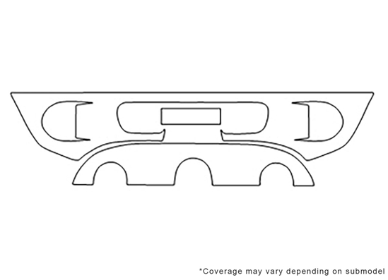 Hyundai Santa Fe 2001-2006 Avery Dennison Clear Bra Bumper Paint Protection Kit Diagram