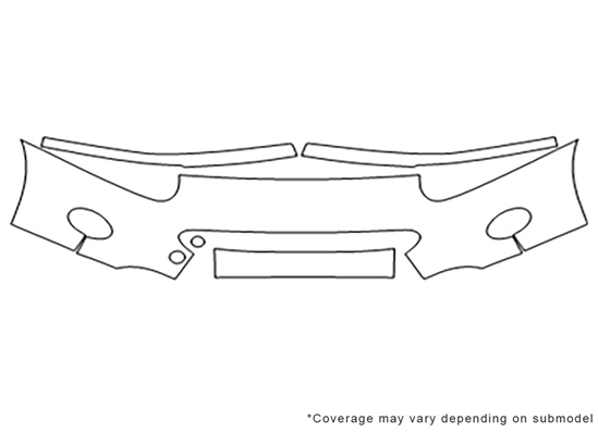 Jaguar XK-Type 2009-2009 3M Clear Bra Bumper Paint Protection Kit Diagram