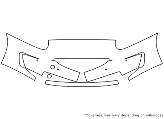 Jaguar XK-Type 2010-2011 Avery Dennison Clear Bra Bumper Paint Protection Kit Diagram