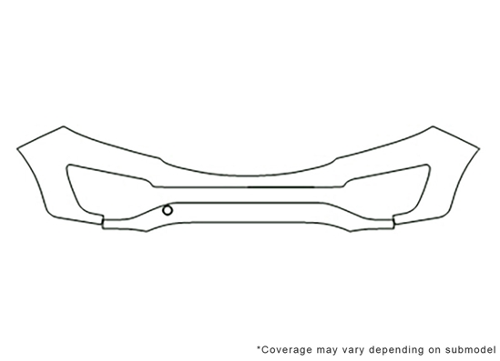 Kia Sportage 2011-2016 Avery Dennison Clear Bra Bumper Paint Protection Kit Diagram