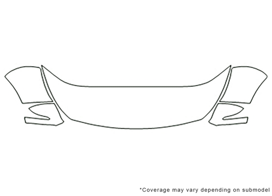 Kia Sportage 2011-2016 3M Clear Bra Hood Paint Protection Kit Diagram