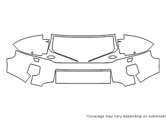 Land Rover LR2 2011-2015 Avery Dennison Clear Bra Bumper Paint Protection Kit Diagram