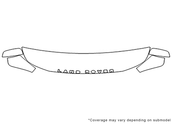Land Rover LR2 2011-2015 Avery Dennison Clear Bra Hood Paint Protection Kit Diagram