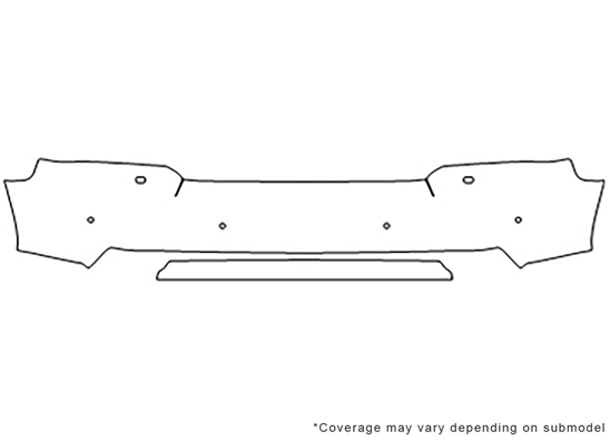 Land Rover Range Rover 2010-2012 3M Clear Bra Bumper Paint Protection Kit Diagram