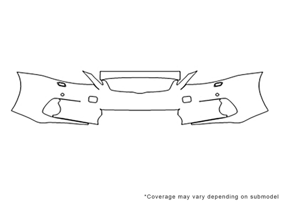 Lexus CT 2011-2013 3M Clear Bra Bumper Paint Protection Kit Diagram