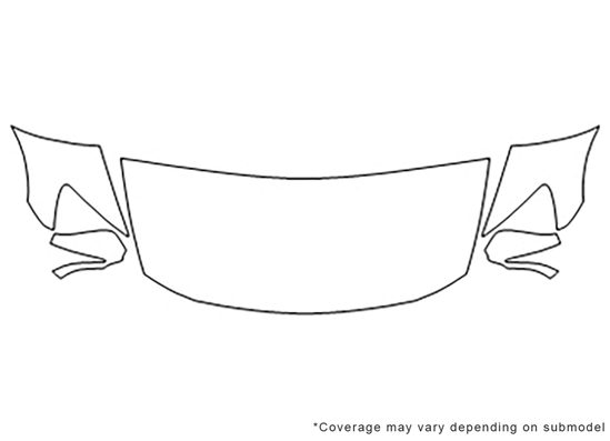 Lexus GS 2007-2012 Avery Dennison Clear Bra Hood Paint Protection Kit Diagram