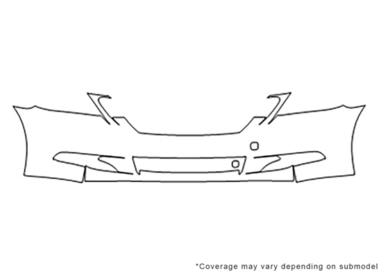 Lexus GS 2008-2012 3M Clear Bra Bumper Paint Protection Kit Diagram