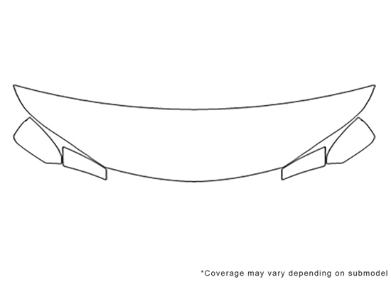 Lexus NX 2015-2021 3M Clear Bra Hood Paint Protection Kit Diagram