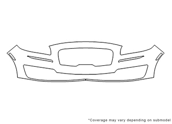 Lincoln Nautilus 2019-2023 3M Clear Bra Bumper Paint Protection Kit Diagram