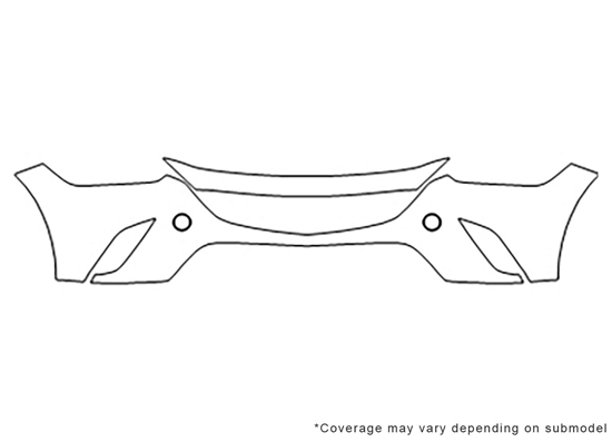Mazda CX-3 2016-2021 Avery Dennison Clear Bra Bumper Paint Protection Kit Diagram