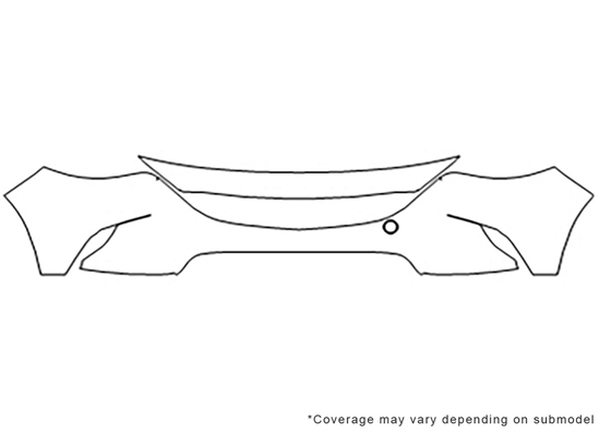 Mazda CX-9 2016-2023 3M Clear Bra Bumper Paint Protection Kit Diagram