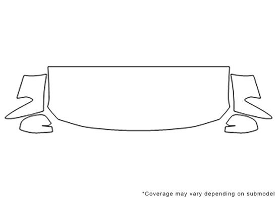 Mazda CX-9 2016-2021 Avery Dennison Clear Bra Hood Paint Protection Kit Diagram