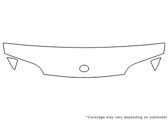 Mazda MX-6 1993-1997 Avery Dennison Clear Bra Hood Paint Protection Kit Diagram