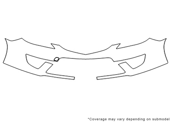 Mazda Mazda5 2008-2012 Avery Dennison Clear Bra Bumper Paint Protection Kit Diagram