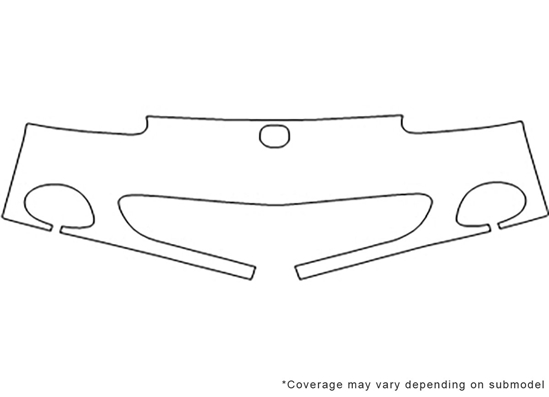 Mazda Miata 2001-2003 Avery Dennison Clear Bra Bumper Paint Protection Kit Diagram