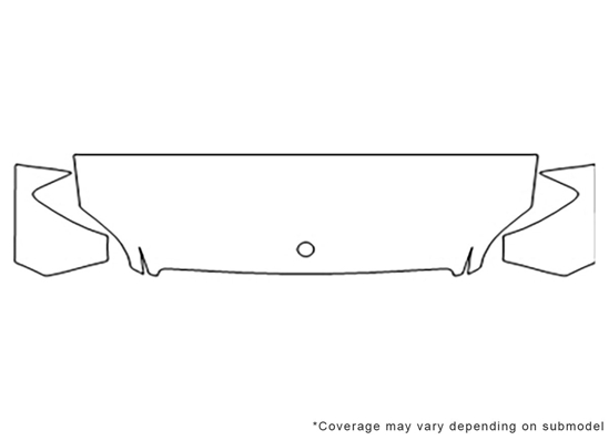Mercedes-Benz Sprinter 2010-2012 Avery Dennison Clear Bra Hood Paint Protection Kit Diagram