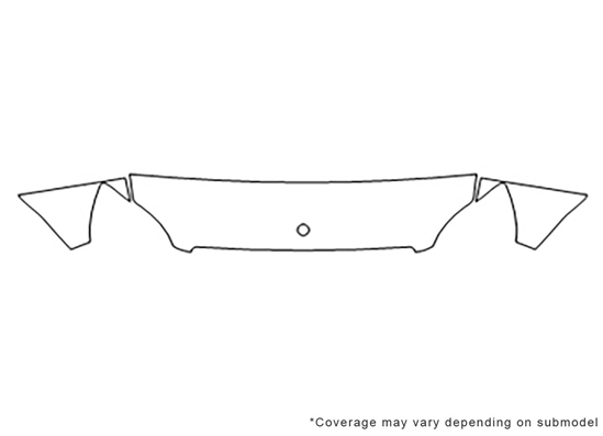 Mercedes-Benz Sprinter 2013-2013 3M Clear Bra Hood Paint Protection Kit Diagram