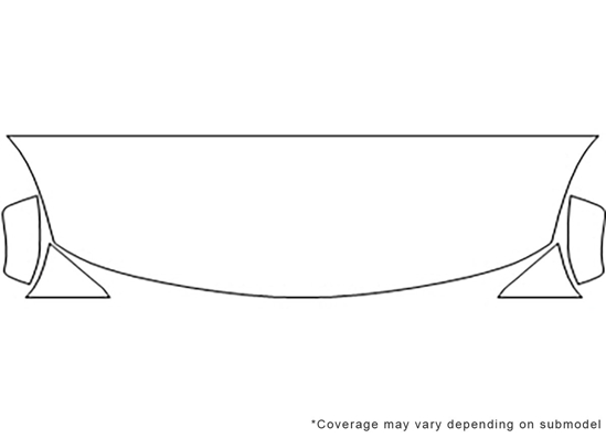 Nissan Versa 2012-2014 3M Clear Bra Hood Paint Protection Kit Diagram