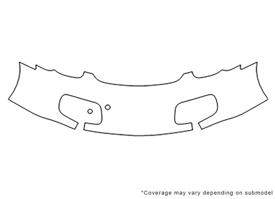 Porsche Boxster 2005-2008 Avery Dennison Clear Bra Bumper Paint Protection Kit Diagram