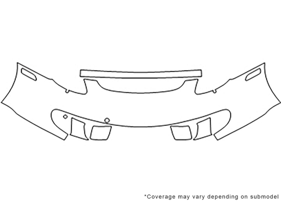 Porsche Carrera GT 2004-2005 Avery Dennison Clear Bra Bumper Paint Protection Kit Diagram