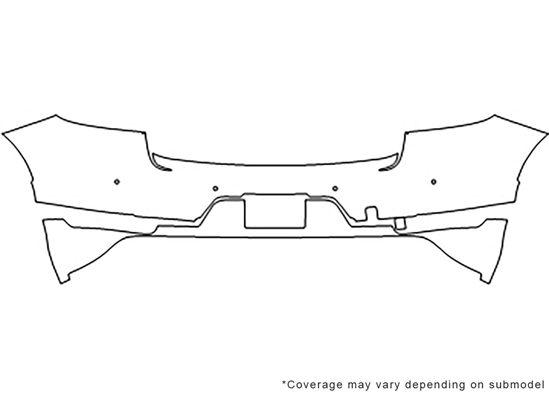 Porsche Macan 2015-2023 3M Clear Bra Door Cup Paint Protection Kit Diagram