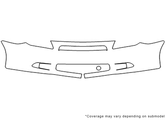 Scion tC 2005-2010 3M Clear Bra Bumper Paint Protection Kit Diagram