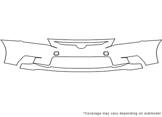 Scion tC 2011-2013 3M Clear Bra Bumper Paint Protection Kit Diagram