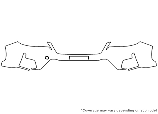 Subaru Crosstrek 2016-2017 3M Clear Bra Bumper Paint Protection Kit Diagram