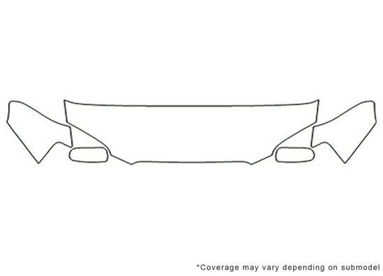Subaru Impreza 2004-2005 Avery Dennison Clear Bra Hood Paint Protection Kit Diagram