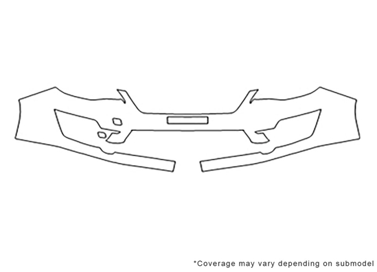 Subaru Impreza 2015-2016 Avery Dennison Clear Bra Bumper Paint Protection Kit Diagram