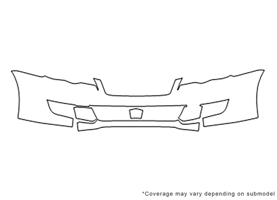 Subaru Legacy 2008-2009 3M Clear Bra Bumper Paint Protection Kit Diagram