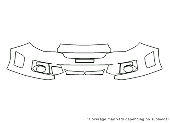 Subaru WRX 2012-2014 Avery Dennison Clear Bra Bumper Paint Protection Kit Diagram