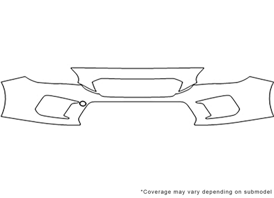 Subaru WRX 2019-2021 Avery Dennison Clear Bra Bumper Paint Protection Kit Diagram
