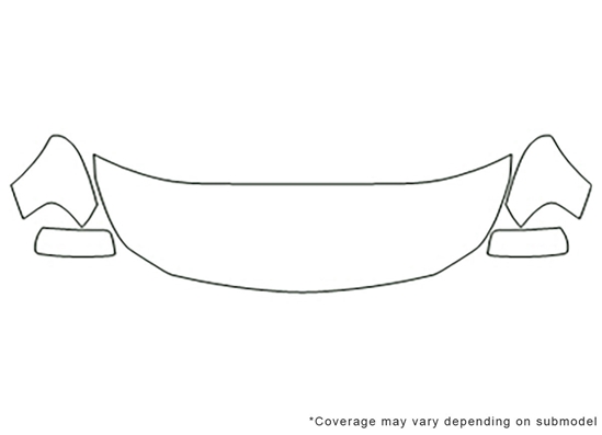 Suzuki SX4 2007-2013 Avery Dennison Clear Bra Hood Paint Protection Kit Diagram