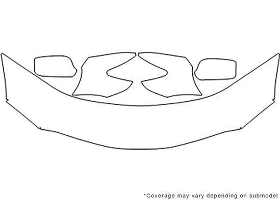 Toyota Camry 2007-2011 3M Clear Bra Hood Paint Protection Kit Diagram