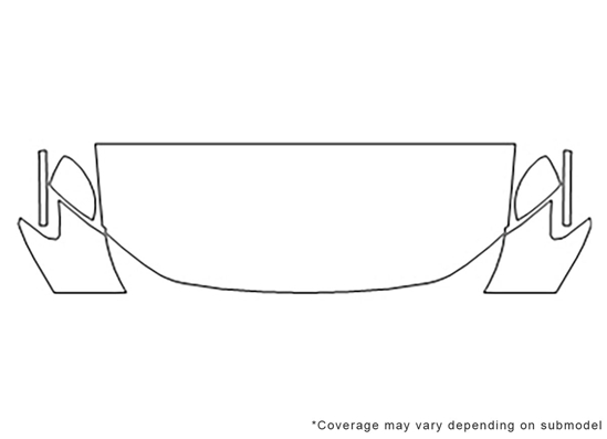 Volkswagen Tiguan 2018-2023 Avery Dennison Clear Bra Hood Paint Protection Kit Diagram