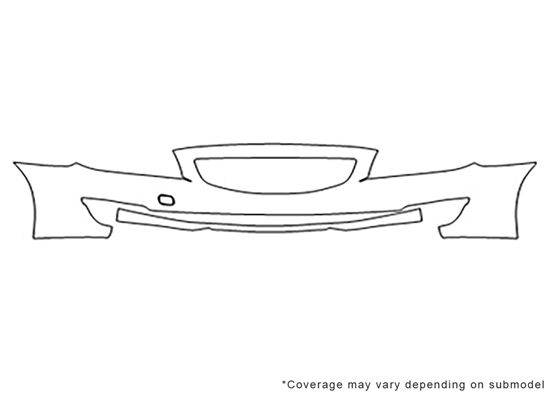 Volvo S80 2014-2015 Avery Dennison Clear Bra Bumper Paint Protection Kit Diagram